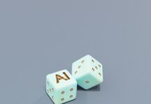 AI 기반 건강 관리, 맞춤형 예방과 치료의 새 시대 열다 Two dice with ai letters and dots